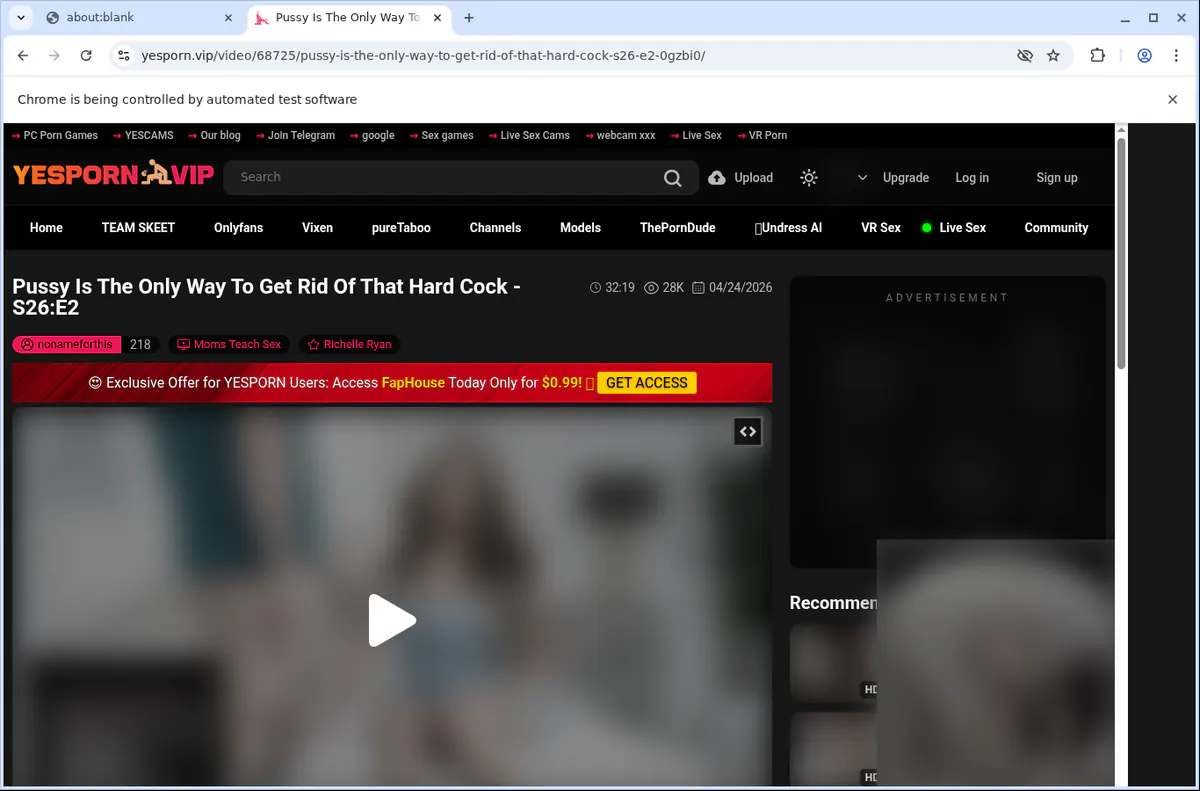 Yespornvip Video Downloader browser extension screenshot 5